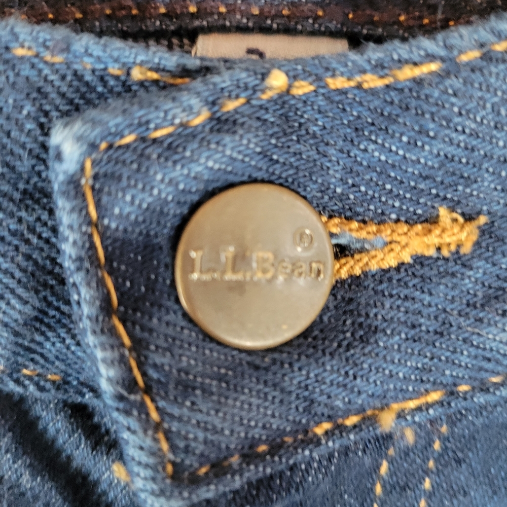 LL Bean Womens Original Fit Relaxed Dark Wash Jeans Size 6 Mom Jeans - Picture 2 of 11